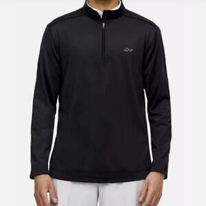 GREG NORMAN Golf Pullover 1/4 Zip-Black Size XL